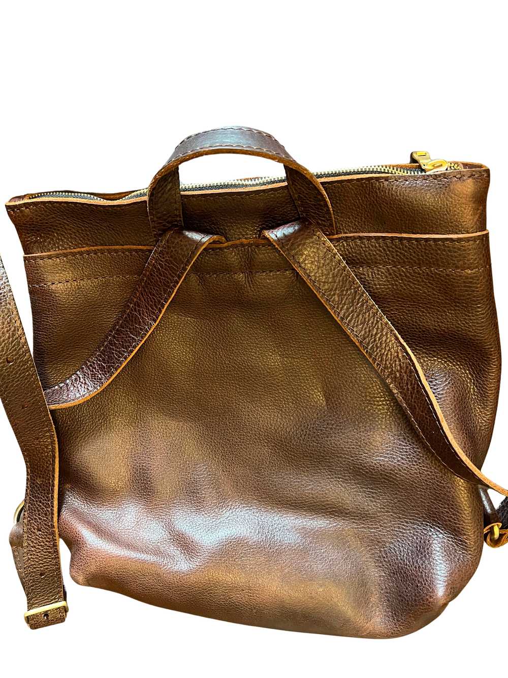 Portland Leather Tote Backpack - image 3