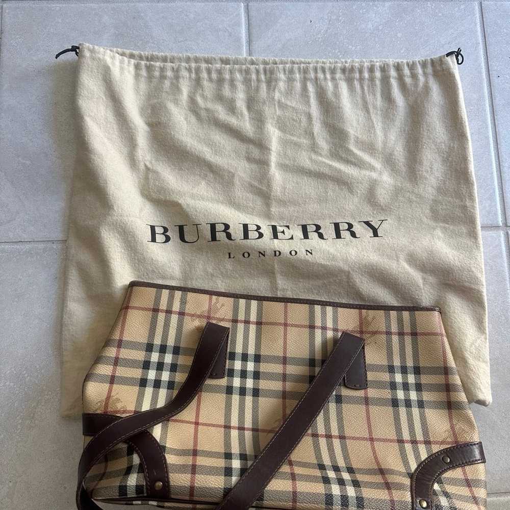 Vintage Burberry shoulder tote bag - image 1