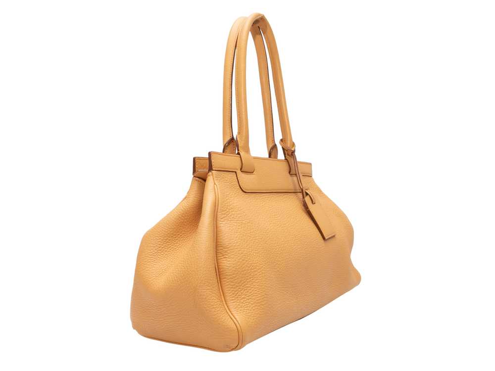 Tan Moynat Leather Pauline Shoulder Bag - image 2