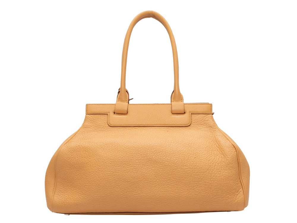 Tan Moynat Leather Pauline Shoulder Bag - image 3