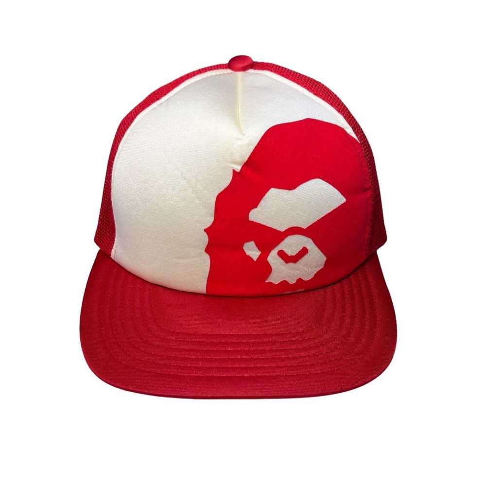 Bape Bape Angry Ape Head Trucker Cap Hat - image 1