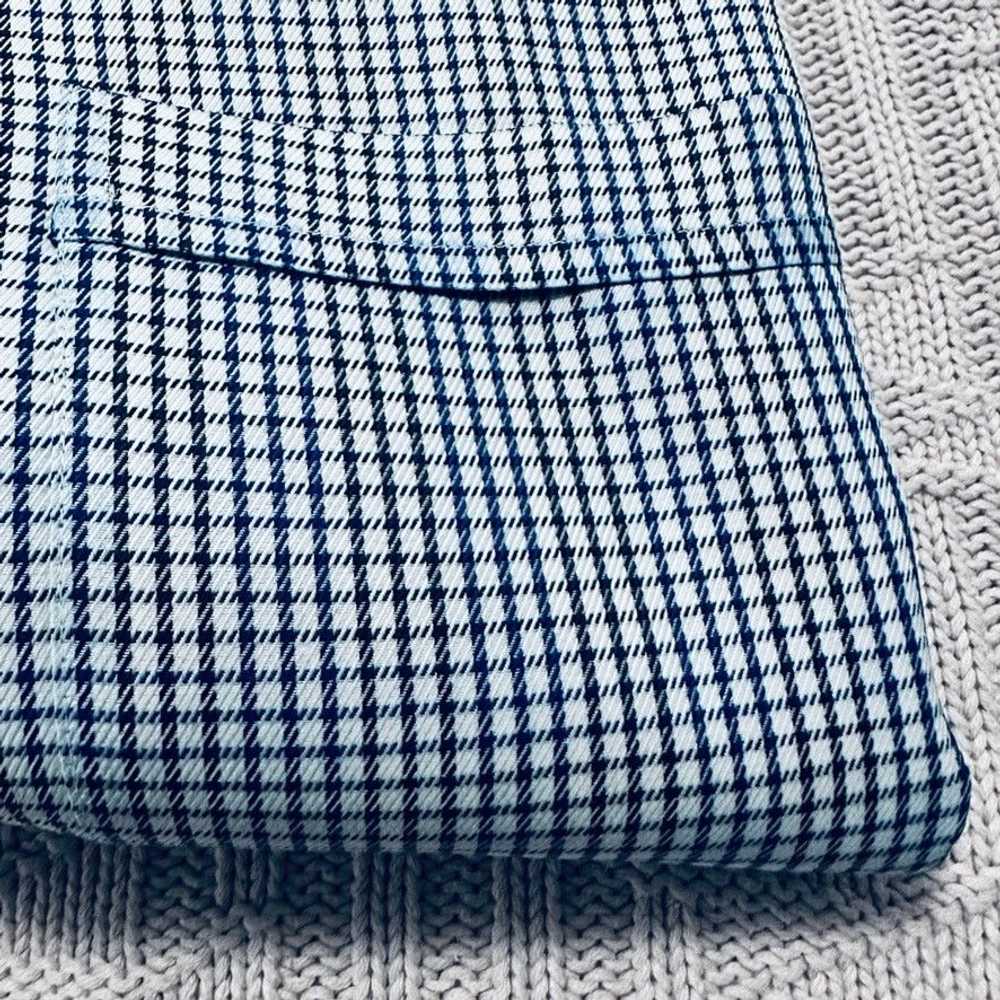 Canali Canali blue plaid button down - image 4