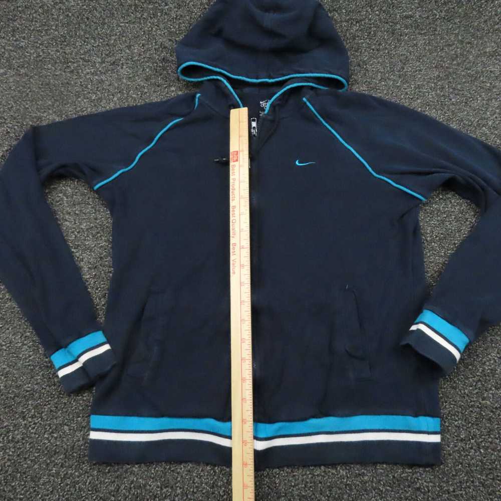 Nike Navy Blue Hooded Long Sleeve Full Zip Runnin… - image 4