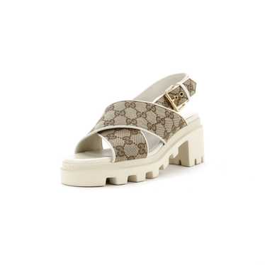 GUCCI Women's Lug Sole Platform Slingback Sandals… - image 1