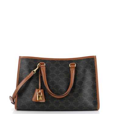 CELINE Horizontal Cabas Tote Triomphe Coated Canva