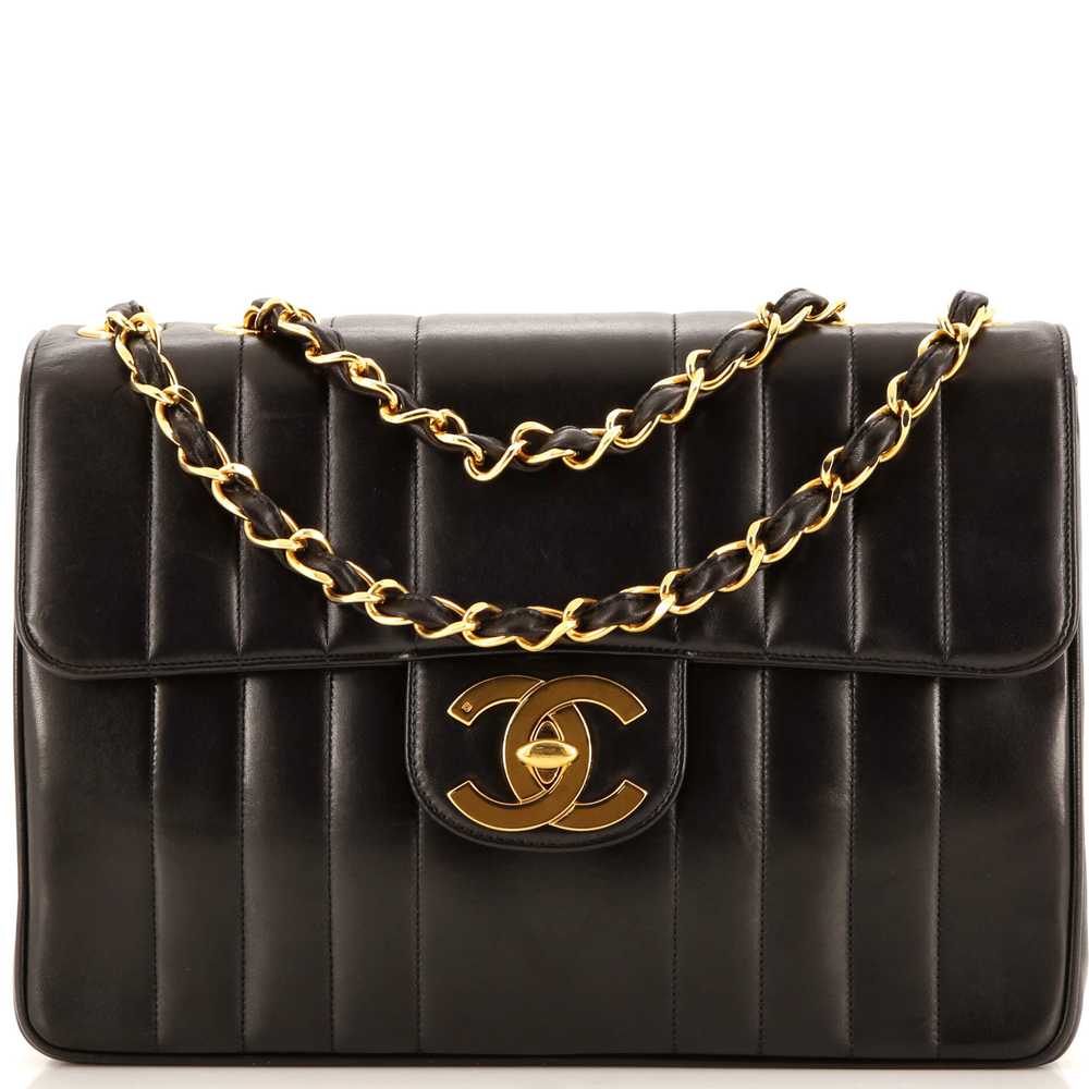 CHANEL Vintage Classic Single Flap Bag Vertical Q… - image 1