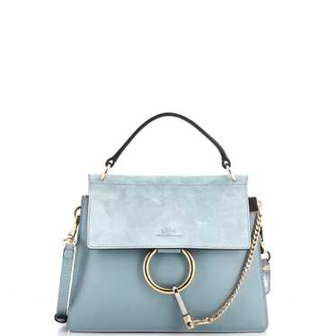 CHLOE Faye Top Handle Bag Leather and Suede Small - image 1