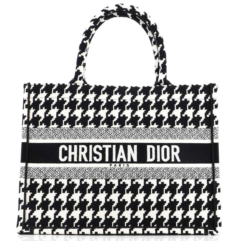 Christian Dior Book Tote Houndstooth Canvas Medium - image 1