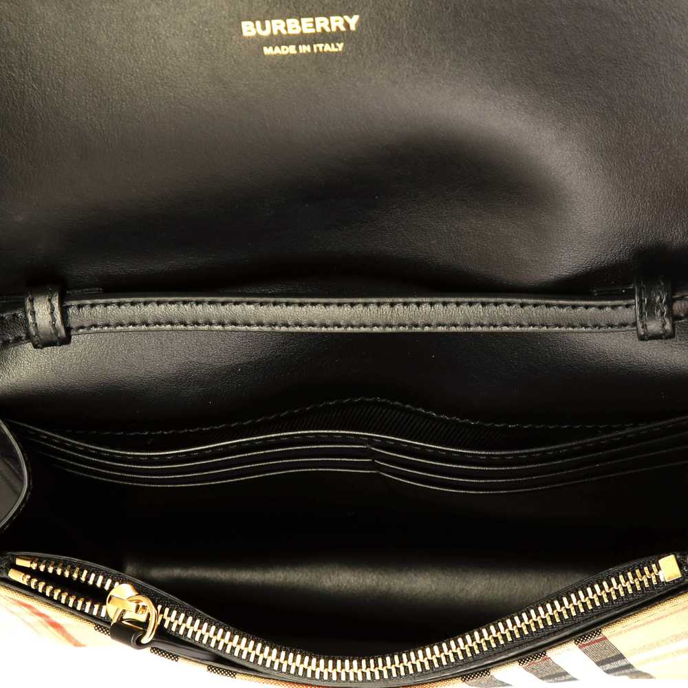 Burberry Hampshire Wallet on Chain Leather and Ho… - image 5