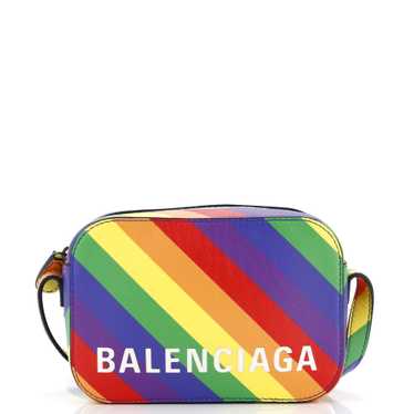 Balenciaga Logo Ville Camera Bag Printed Leather … - image 1