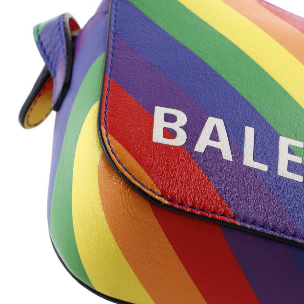 Balenciaga Logo Ville Camera Bag Printed Leather … - image 7