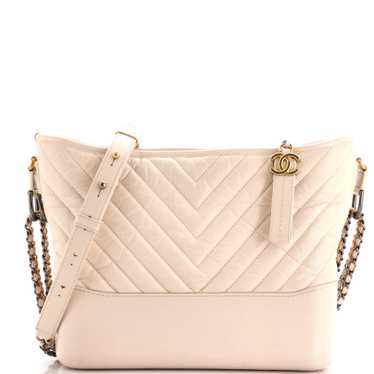 CHANEL Gabrielle Hobo Chevron Aged Calfskin Medium