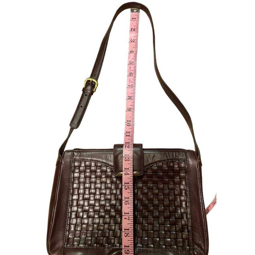 Vintage Etienne Aigner Woven Leather Shoulder Bag… - image 4