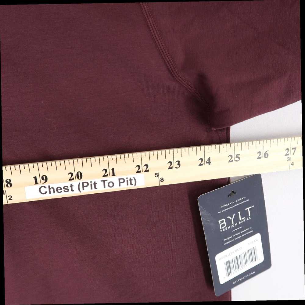 Asics Maroon Long Sleeve Split Hem Mens XXL Crew … - image 5