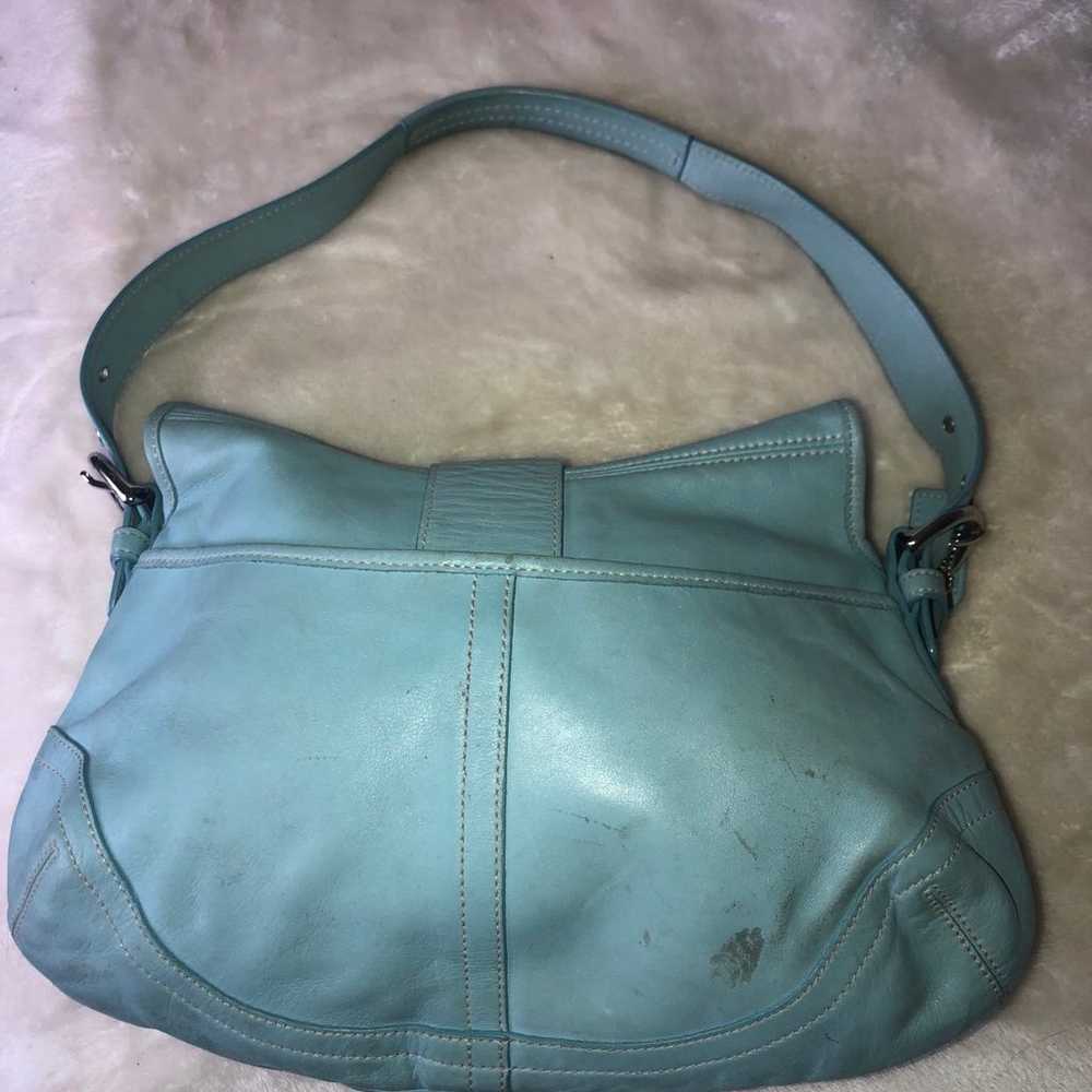 Coach Vintage Soho Buckle Flap Hobo Leather Purse… - image 5