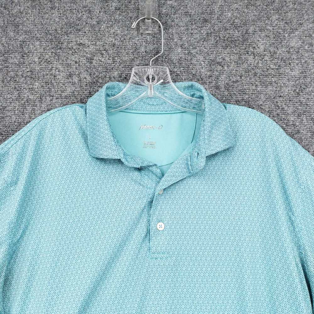 Vintage Johnnie O Polo Shirt Mens Large Blue Wing… - image 3