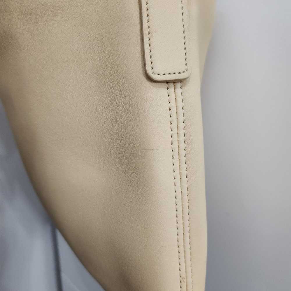 Vintage Coach Ivory Cream Shoulder Basic Zip Top … - image 6