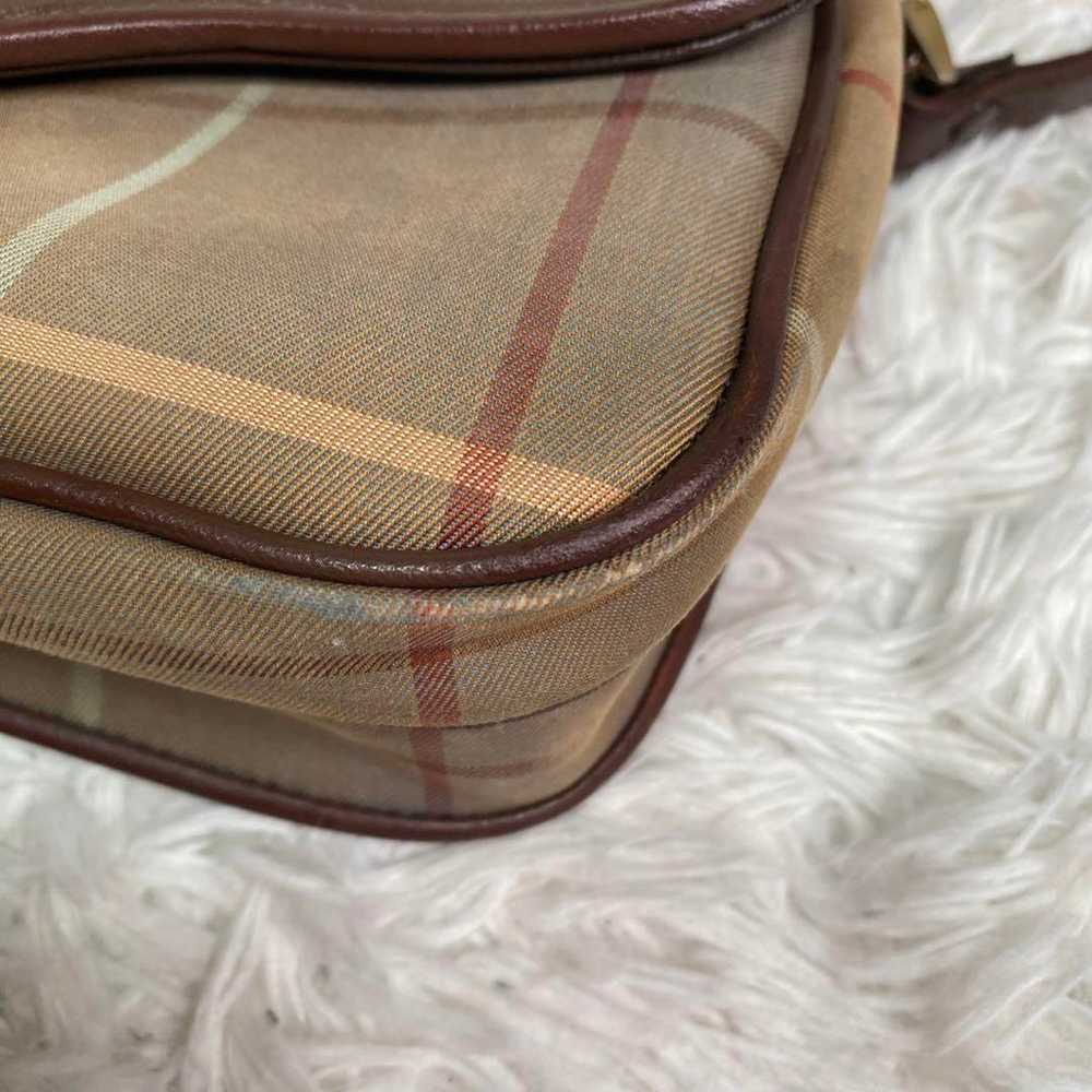 Vintage ✨ Old Burberry Shoulder Bag Brown Nova Ch… - image 2