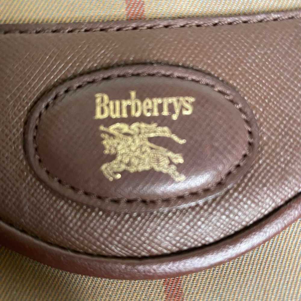 Vintage ✨ Old Burberry Shoulder Bag Brown Nova Ch… - image 4