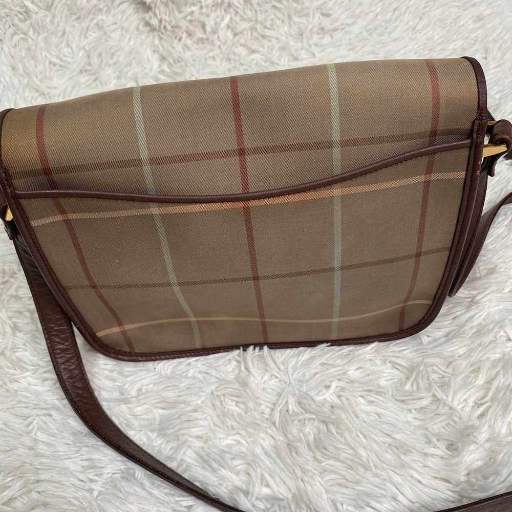 Vintage ✨ Old Burberry Shoulder Bag Brown Nova Ch… - image 5