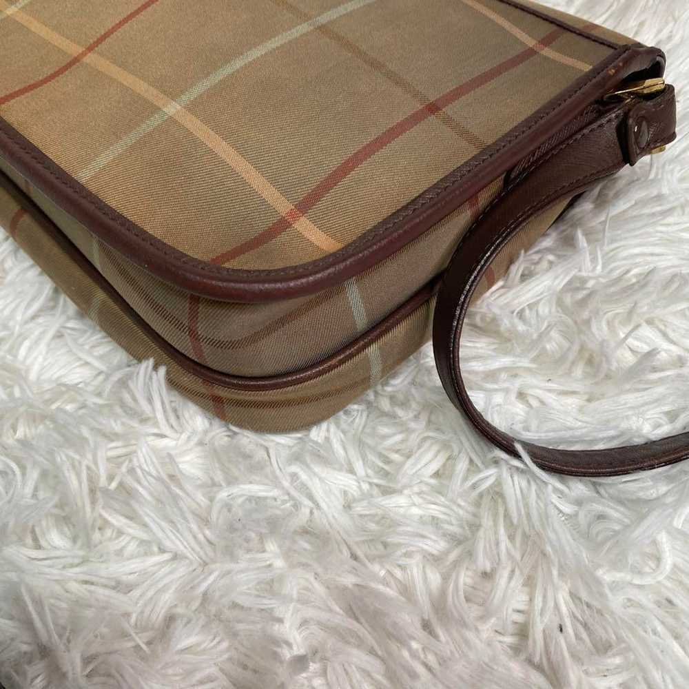 Vintage ✨ Old Burberry Shoulder Bag Brown Nova Ch… - image 7