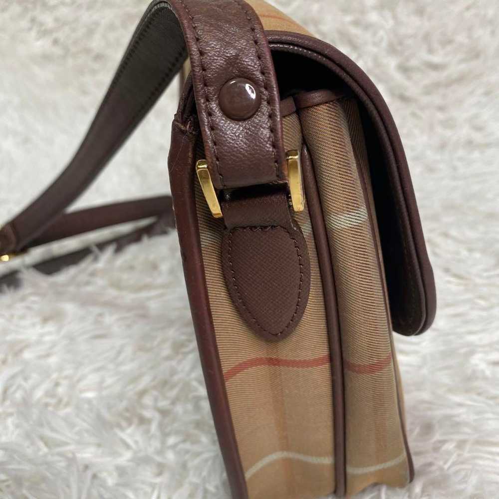 Vintage ✨ Old Burberry Shoulder Bag Brown Nova Ch… - image 8