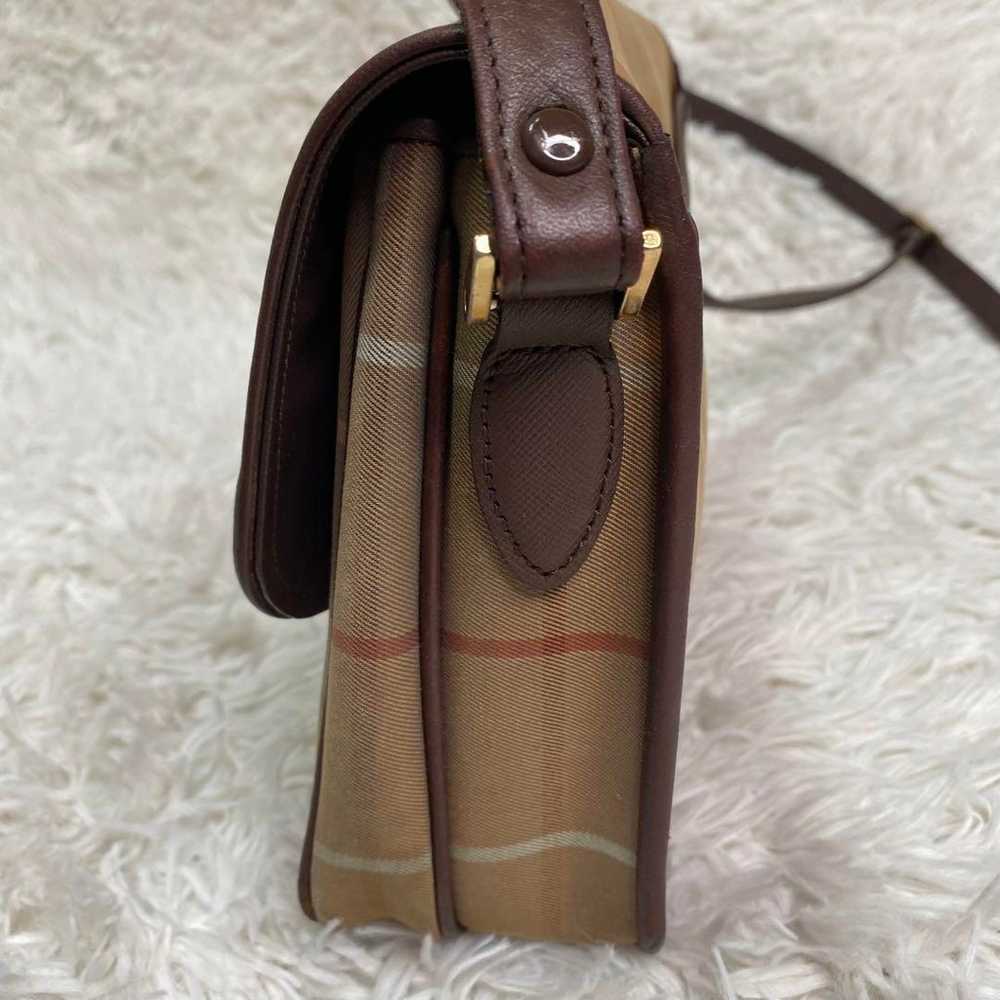 Vintage ✨ Old Burberry Shoulder Bag Brown Nova Ch… - image 9