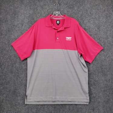 Footjoy FJ Footjoy Polo Shirt Men L Large Pink Sh… - image 1