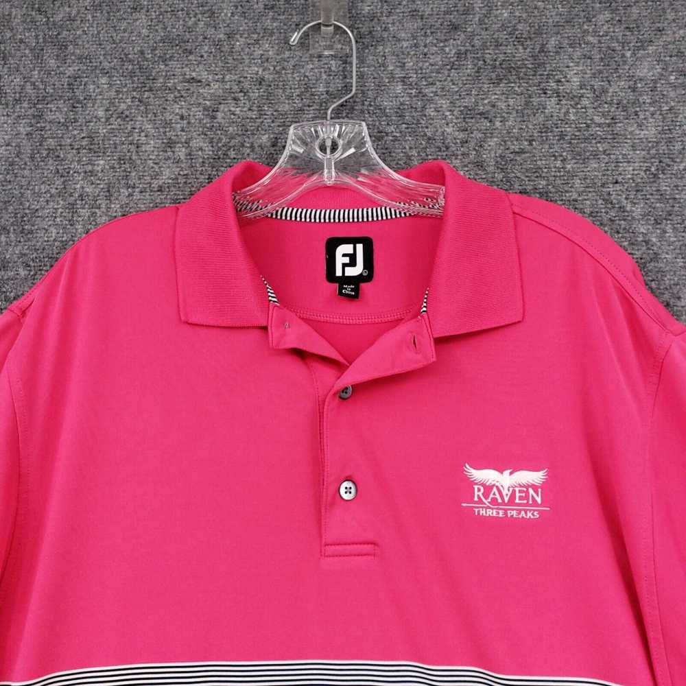 Footjoy FJ Footjoy Polo Shirt Men L Large Pink Sh… - image 3