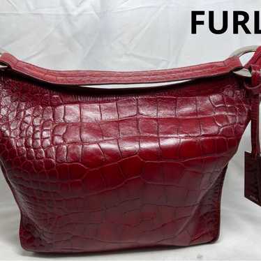 FURLA Handbag Leather Genuine Leather Red - image 1