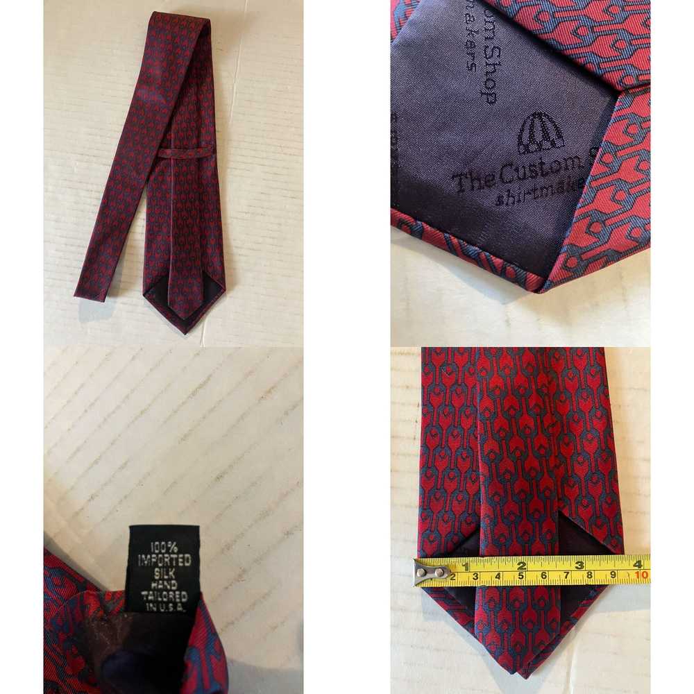 Vintage The Custom Shop Men's Necktie Tie Silk Sa… - image 4