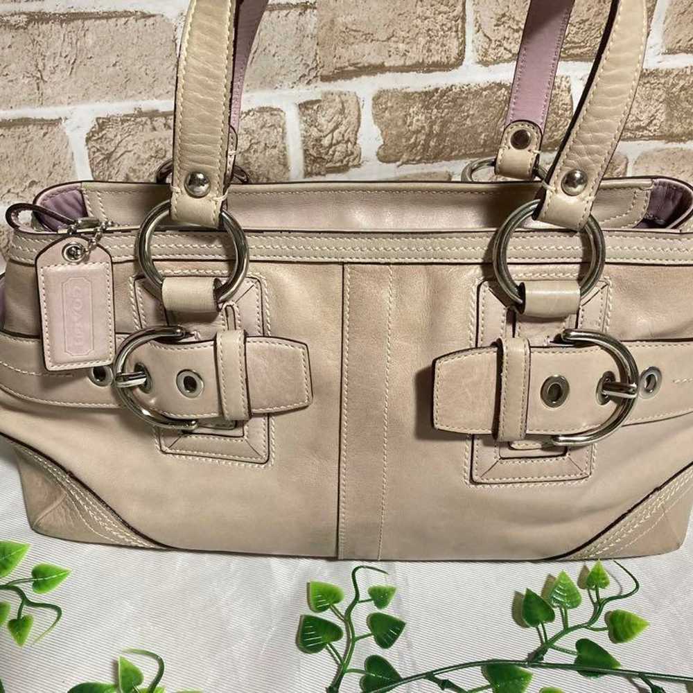 COACH Coach Handbag Beige - image 2