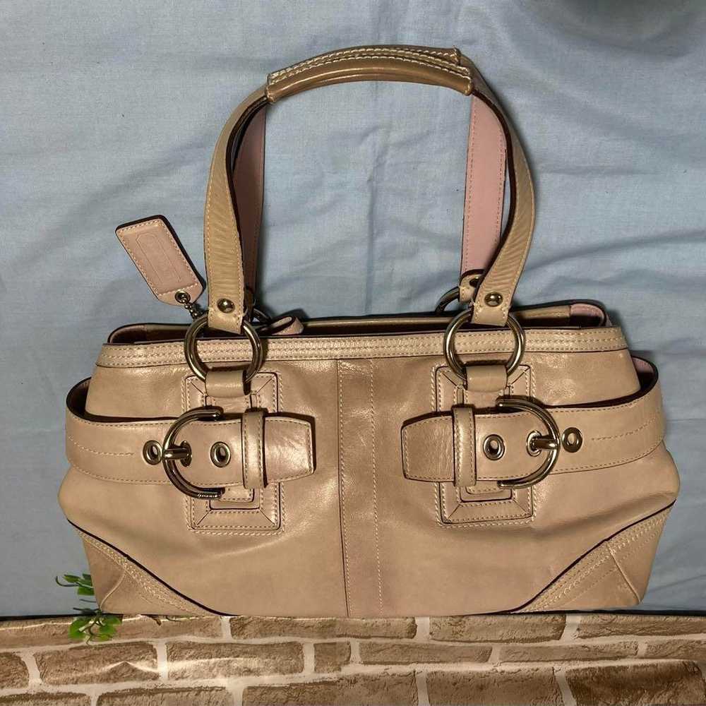 COACH Coach Handbag Beige - image 6