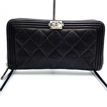 Chanel CHANEL Boy Chanel Matelasse Caviar Skin Lo… - image 1