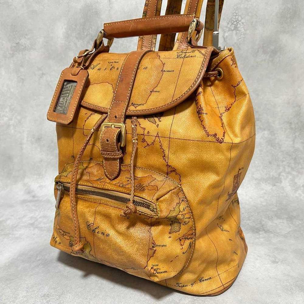 Rare ✨ Prima Classe Backpack Vintage World Map - image 1