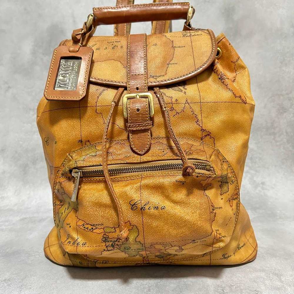 Rare ✨ Prima Classe Backpack Vintage World Map - image 2