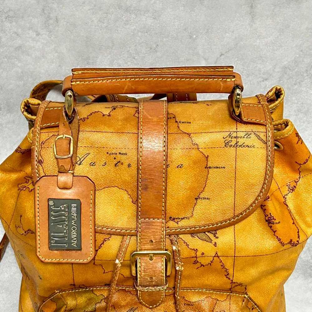 Rare ✨ Prima Classe Backpack Vintage World Map - image 6