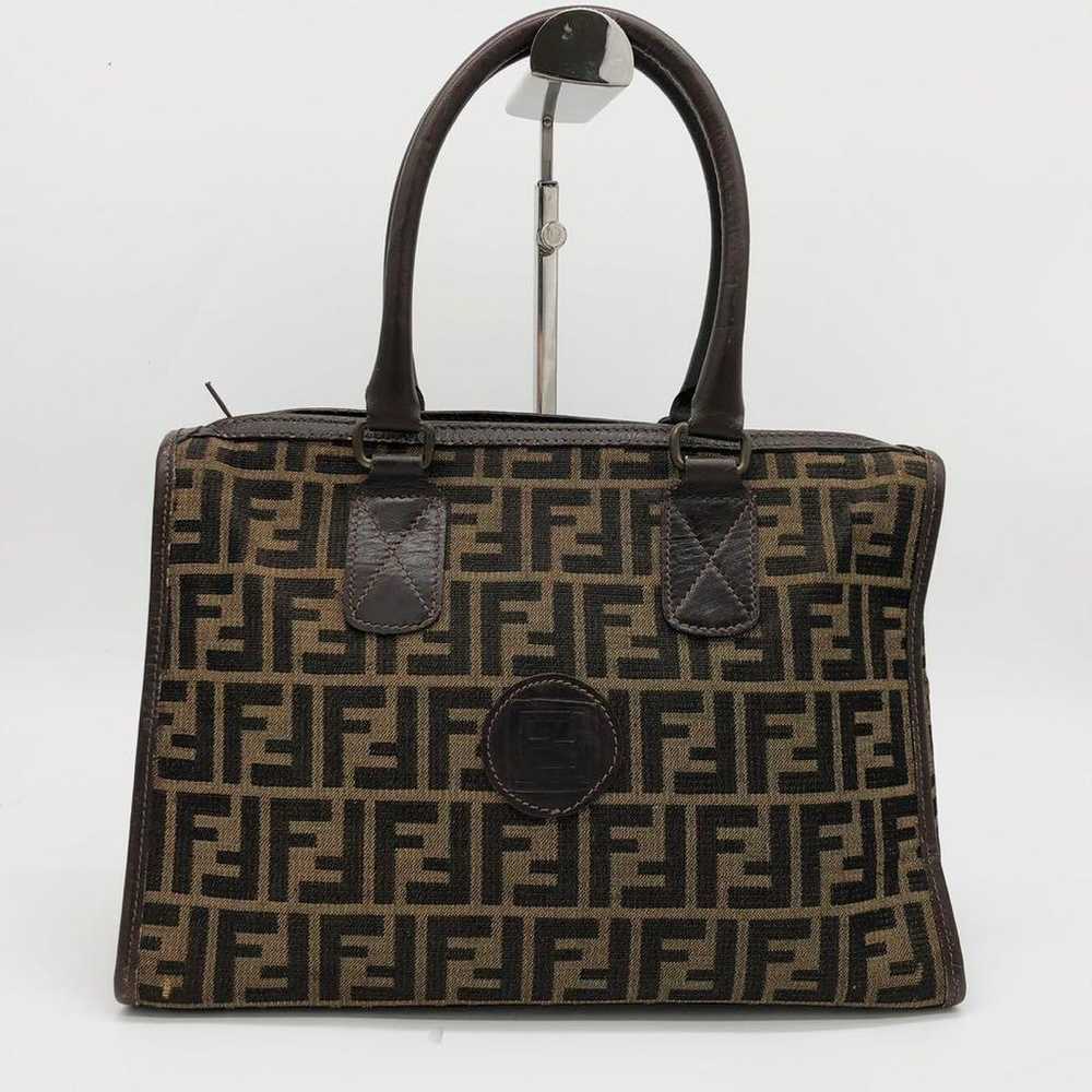 【Popular✨】FENDI tote bag Zucca pattern Brown hand… - image 2