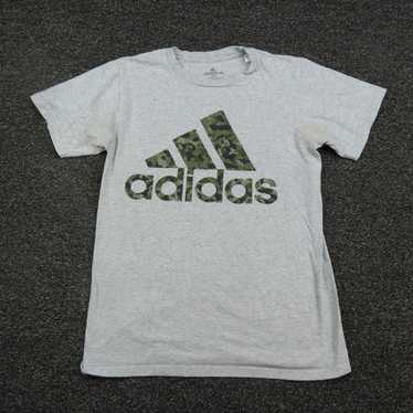 Adidas Adidas Shirt Adult Small Gray & Camouflage… - image 1