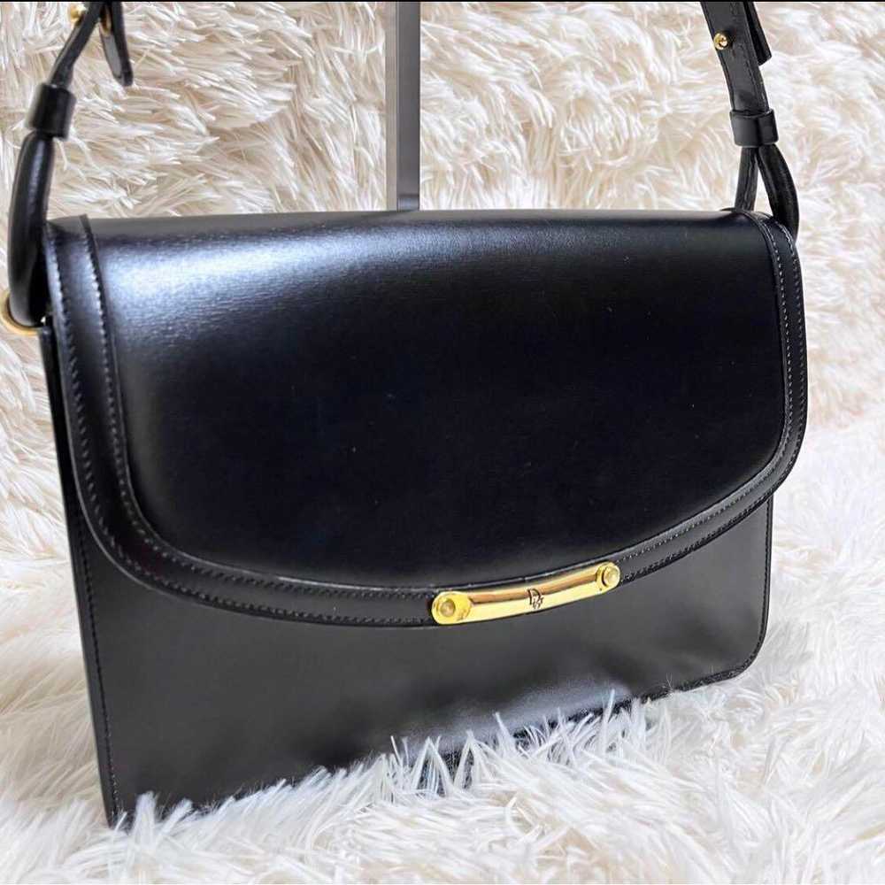 Christian Dior Leather Shoulder Bag Black - image 1