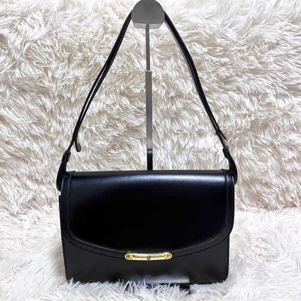 Christian Dior Leather Shoulder Bag Black - image 2