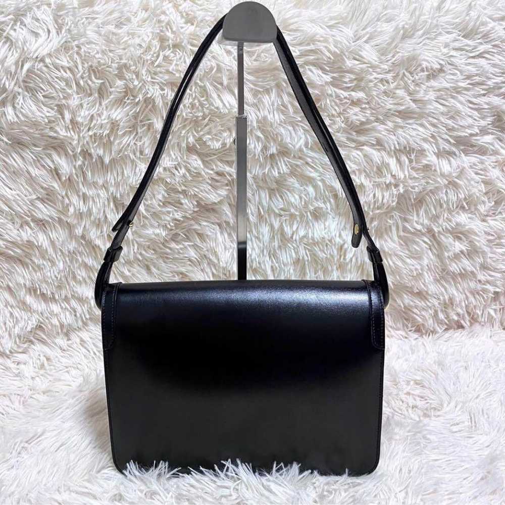 Christian Dior Leather Shoulder Bag Black - image 3