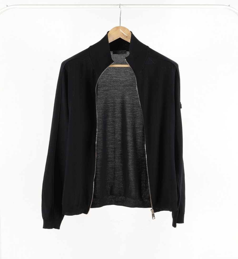 Prada PRADA Wool Black Zippered Jacket - image 7