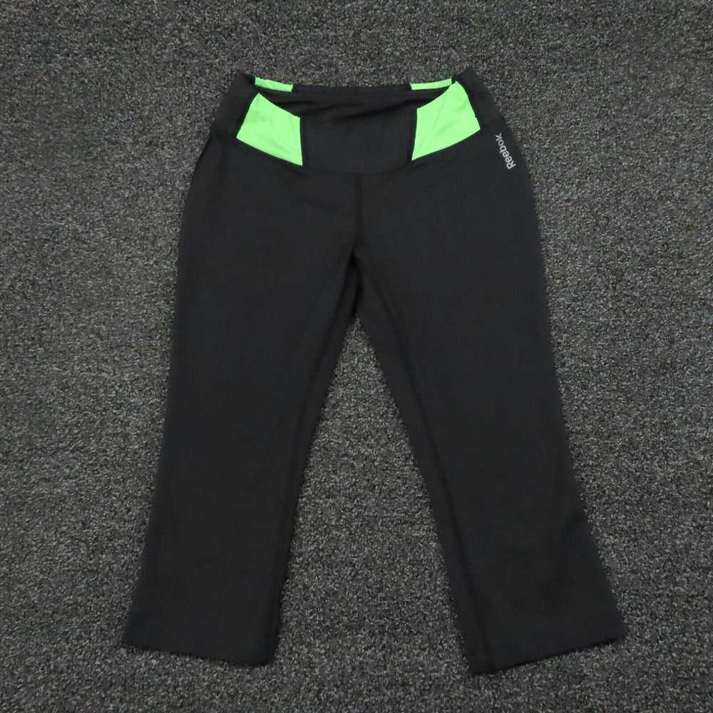 Reebok Reebok Leggings Womens Small Black & Green… - image 1