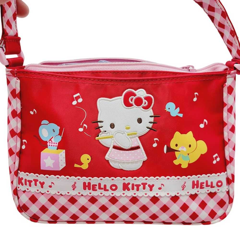 2009 Hello Kitty Purse Red Mini Shoulder Sanrio B… - image 3