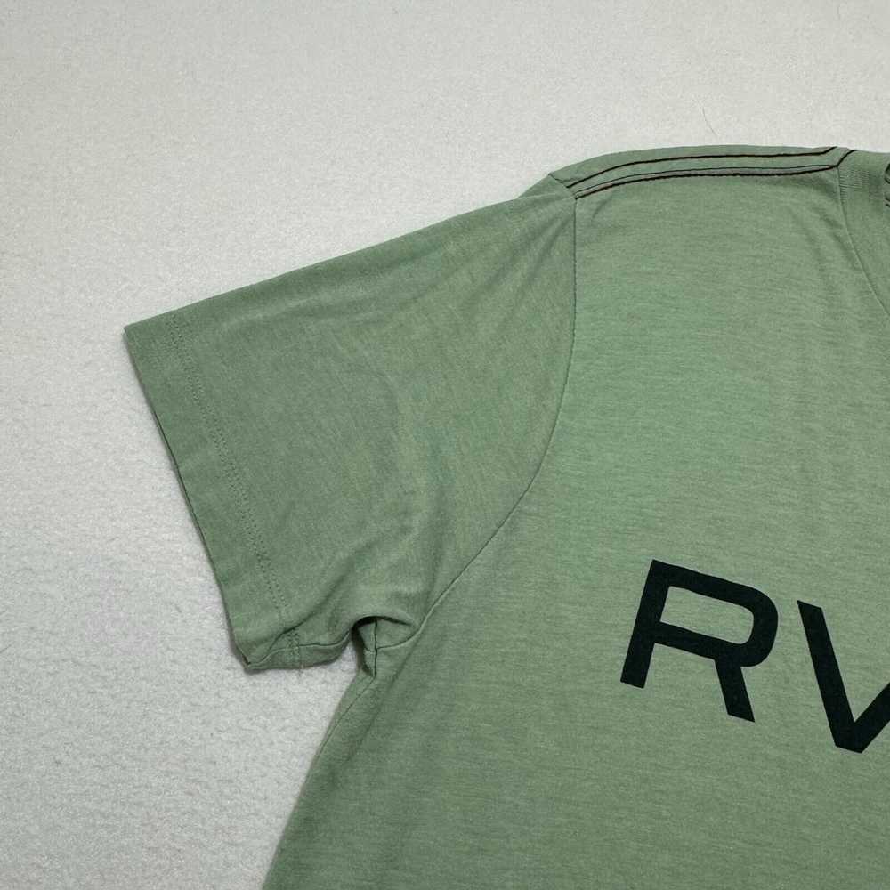 Rvca RVCA Small Slim Green T Shirt Vintage Dye Ba… - image 6