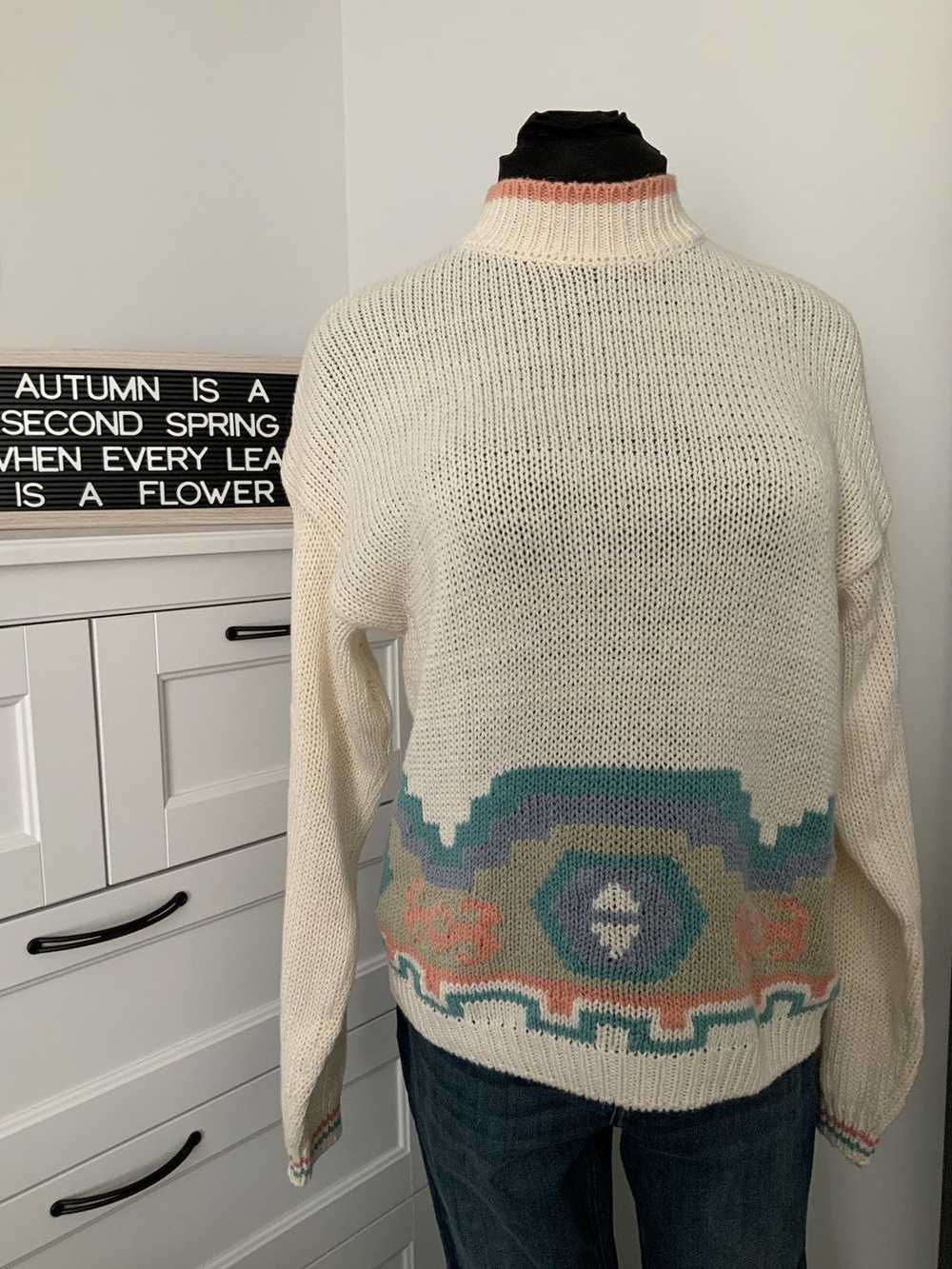 Other Vintage Printed Knitted Sweater - image 1