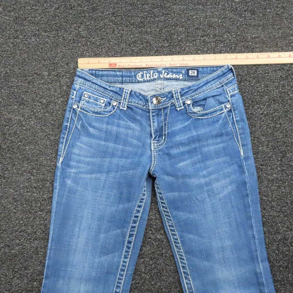 Vintage Cielo Jeans Womens 28 Blue Boot Cut Regul… - image 2