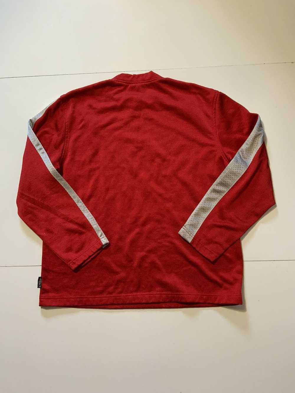 No Fear × Vintage Vintage No Fear Red 1/4 Zip Mot… - image 2