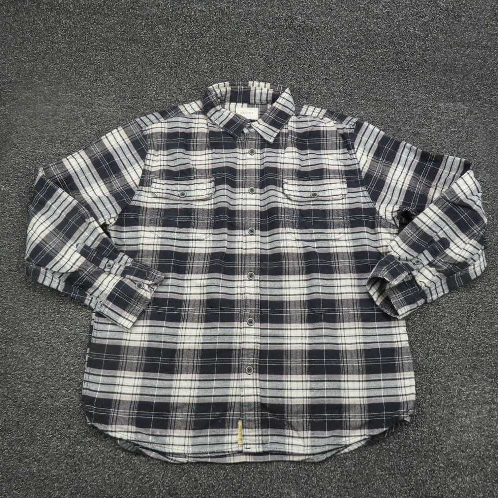 Vintage Jachs Shirt Adult XL Black & Gray Plaid B… - image 1